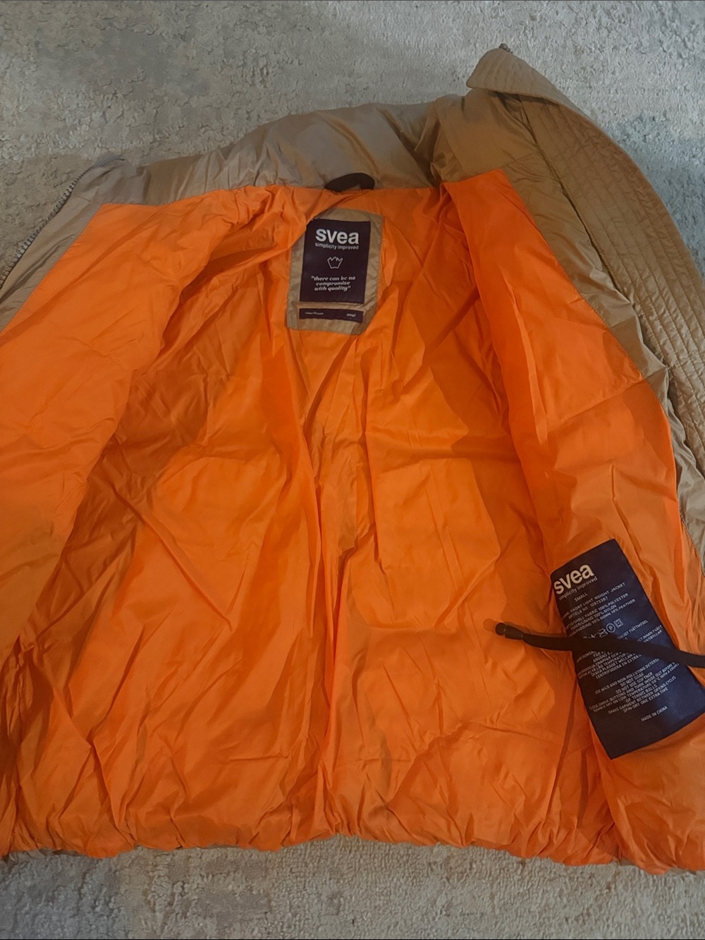 Neutral Tan Puffer Jacket - Picture 3 of 8